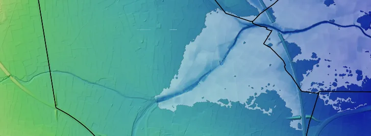 Análisis territorial: modelo de elevación del terreno